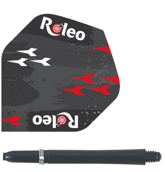 Roleo Dart Sparpaket - Shafts und Flys Flights im Set