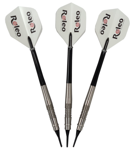 Roleo Profi Softdartpfeile Professional RSP-6 - 80% Tungsten - 3er Set 17g