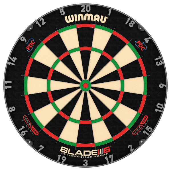 Winmau Dartscheibe Dartboard Bristle Board Blade 6 TRIPLE CORE CARBON