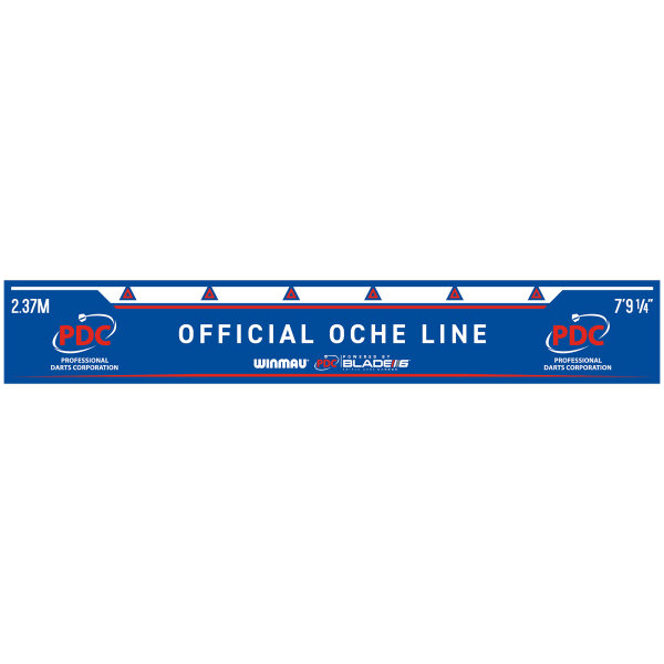 Dart Abwurflinie Winmau Oche Line PDC Blue