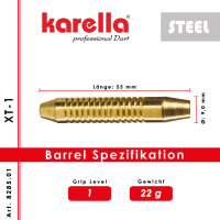 Steeldart Dartpfeile Karella XT-1 22 g