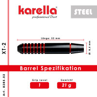 Steeldart Dartpfeile Karella XT-2 21g