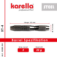 Steeldart Dartpfeile Karella XT-4 22g