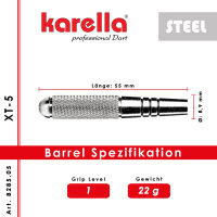 Steeldart Dartpfeile Karella XT-5 22g