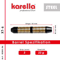 Steeldart Dartpfeile Karella XT-6 23g