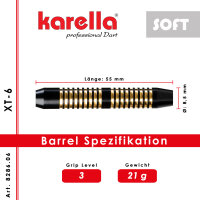 Softdart Dartpfeile Karella XT-6 21g