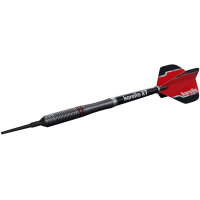 Softdart Dartpfeile Karella Fighter, schwarz, 90% Tungsten