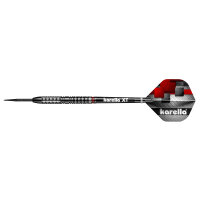 Steeldart Dartpfeile Karella SuperDrive, schwarz, 90%...