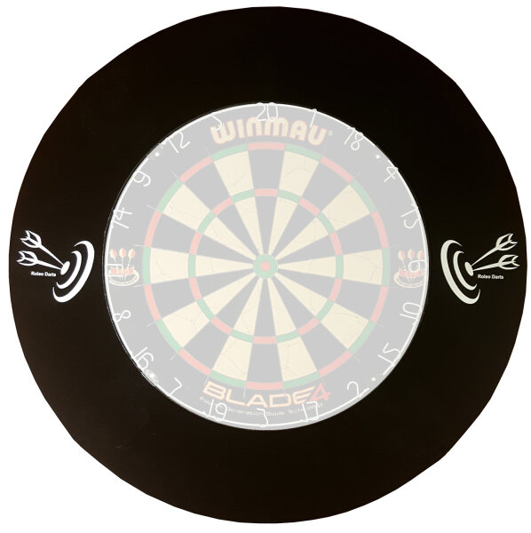 5 Stück Roleo Dart Auffangring Catchring Surround schwarz 4-teilig, neues Design