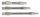 Keltik Dart Shafts Aluminium silber