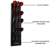 Karella Darthalter Halterung für bis zu 12 Darts